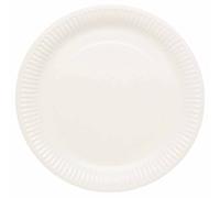 amscan 9915400-8 Paquet Assiettes en Carton Coconut Blanc 23cm