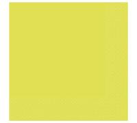 Amscan 9915402-206 - Serviettes de table compostables écologiques vert citron - Lot de 20