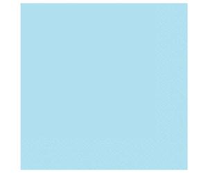 Amscan 9915402-218 Lot de 20 serviettes de table compostables et écologiques Bleu ciel