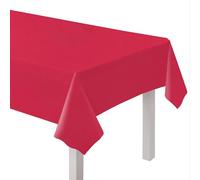 amscan 9915405-202 Nappe en Plastique réutilisable Rose Vif 2,74 m