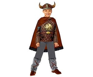 amscan 9916052 Costume historique de luxe du roi Viking pour garçon, marron, 4-6 ans
