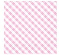 Amscan 9916379 Marshmall Lot de 20 serviettes de table Vichy