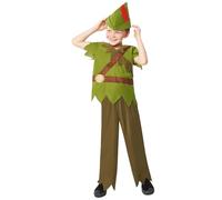 amscan 9916798 Déguisement Peter Pan avec chapeau pour enfant 6-8 ans
