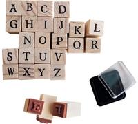 amscan 9917054 Set de tampons Alphabet A-Z pour rentrée des Classes Multicolore