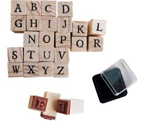 amscan 9917054 Set de tampons Alphabet A-Z pour rentrée des Classes Multicolore
