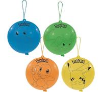 amscan 9917129 Ballons Pokémon sous licence officielle pour les anniversaires des enfants, 40,6 cm, 4 pièces, multicolore