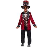 amscan 9917918 - Déguisement de vampire de minuit pour homme - Costume gothique d'Halloween pour garçons