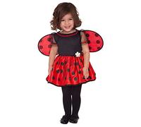 amscan 9918188 999672 Déguisement de coccinelle avec ailes pour fille 3-4 ans
