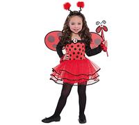 Amscan 9918194 - Kids Ballerina Ladybird Bug Girls Costume Age: 6-8 Years