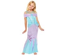 Amscan 9918381 - Costume De Déguisement De Sirène Magique Holographique Pour Filles, âge: 8-10 Ans