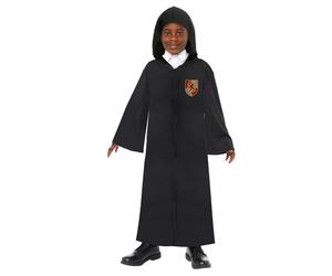 Amscan 9918715 - Unisex Officially Licensed Harry Potter Hogwarts Robe with 4x Velcro Crest Badges Kids Fancy Dress Costume Age: 6-10yrs