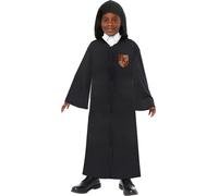 Amscan 9918716 - Robe unisexe sous licence officielle Harry Potter Poudlard avec 4 écussons en velcro Costume de déguisement pour enfants Âge : 10-14 ans