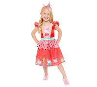 Amscan 9919042 - Girls Officially Licensed Peppa Pig Party Dress & Headband Kids Fancy Dress Costume Age: 3-4yrs