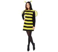 Amscan 9919071 - Robe en polaire avec capuche et ailes pour femme Taille S/M