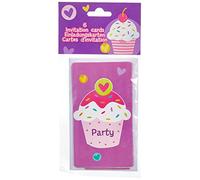 Amscan - 997217-6 Cartes d'Invitation et Enveloppes Cupcake
