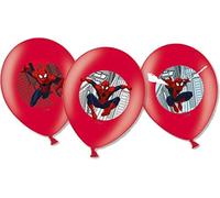 Amscan 999241 Lot de 6 ballons en latex Spider-Man Diamètre 27,5 cm Décoration Super Héros Ballon Anniversaire Fête à thème