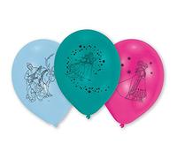 10 Ballons Latex La Reine Des Neiges Taille Unique Multicolore