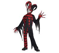 Amscan - 999656 - Déguisement - Enfant De Joker Fou - 8-10 Ans, Multicore