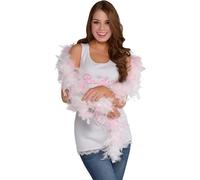Amscan - Accessoires pour déguisements "boa" Enterrement de vie de jeune fille SG32129 (taille unique) (Rose/Blanc)