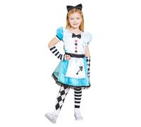 Amscan Alice Costume, Dress, Headband, Arm Cuffs & Tights