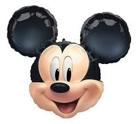ballon aluminium mickey mouse 63cm - amscan 4097801 Noir