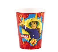 Amscan Anime lot de 8 Gobelets en Carton Sam le pompier, 9902176