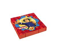 amscan Anime Serviettes en Papier, 9902177, Rouge