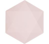 Amscan - Assiette Vert Décor, 6 pièces, 26,1 x 22,6 cm, Vaisselle de fête en matières premières Rapidement renouvelables, pour Les Anniversaires, Les barbecues, Les jubilés, etc.