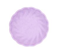 Amscan - Assiette Vert Décor, 6 pièces, diamètre 22,9 cm, Vaisselle de fête en matières premières Rapidement renouvelables, pour Les Anniversaires, Les barbecues, Les jubilés, etc.