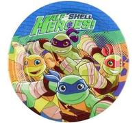 Amscan - Assiettes de fête "Half Shell Heroes", papier pack de 8 SG38802 (taille unique) (Coloré)