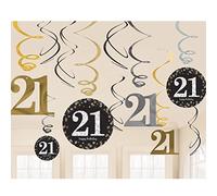 Amscan Assiettes en Carton, doré, 21