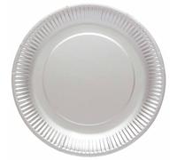 amscan-Assiettes en Carton Gris, 9915400-215-66
