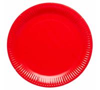 amscan-Assiettes en Carton Rouge, 9915400-203-66
