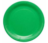 amscan-Assiettes en carton vert houx, 9915400-208-66