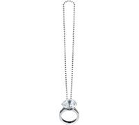 Amscan - Bague - Collier avec pendentif, enterrement de vie de jeune fille - Plastique SG27277 (taille unique) (Argent)