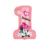 ballon aluminium chiffre 1 minnie 48x71cm rose - générique 9916550 Rose