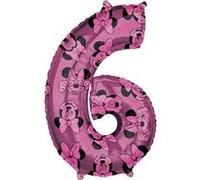 Amscan ballon d'aluminium Minnie Mouse 6 ans filles 43 x 66 cm rose Roze