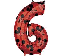ballon d'aluminium Micky Mouse 6 ans junior 43 x 66 cm rouge