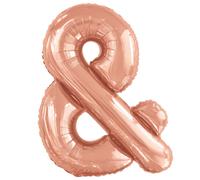 Amscan Ballon de baudruche Symbole & 92 X 108 Cm Or Rose