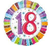 Amscan 1606701 18th Anniversaire Couleur Explosion Standard