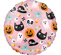 amscan- Ballon en Aluminium avec icônes d'halloween - 1 pièce, 3999301