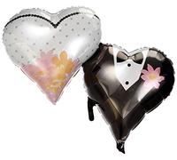 Amscan Ballon en Forme de cœur avec Motif mariés