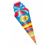 amscan Ballon en plastique aBC schultüte : env. 75 cm hauteur : env. 30 cm & schulanfang einschulung ballon de baudruche