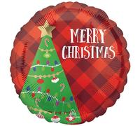 Amscan Ballon Foil Standard Arbre de Noel Festif S40 Sachet 45 cm