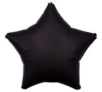 Amscan Ballon Foil Standard Étoile Noir Lustre Soyeux C16 Sachet 48 cm