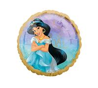 Amscan Ballon aluminium rond Jasmine Once Upon A Time 43 cm Multicolore avec pack