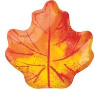 Amscan Ballon Foil Standard Shape Feuille d'érable d'automne S50 paquet 40 x 53 cm