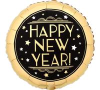 Amscan Ballon Foil Standard Vintage satiné Nouvel an S40 Paquet