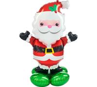 amscan- Ballons de Père Noël, 4295211, Multicolore