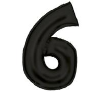 Amscan Ballons en aluminium * Noir satiné * Chiffre 0 à 9 pour décoration d'anniversaire et de fête | 86 cm de haut | Ballons de décoration pour anniversaire d'enfant Ballon Ballon de décoration pour